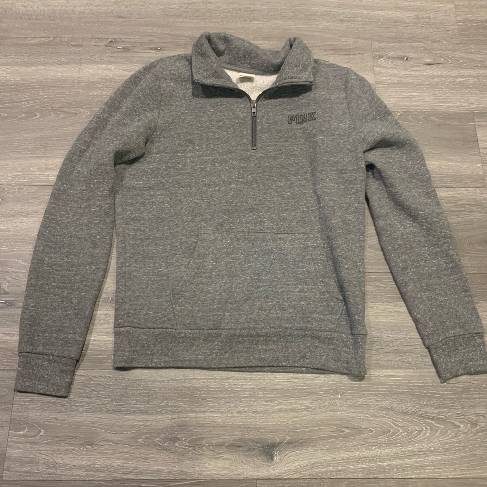 VS PINK half zip sweater